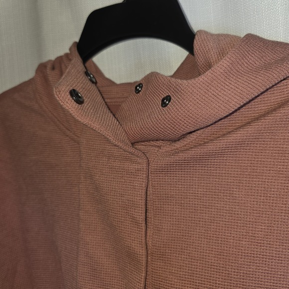 Vuori Women's Bayview Thermal Hoodie Waffle Knit VW263 Rosewood Pink Size Small - Picture 5 of 9